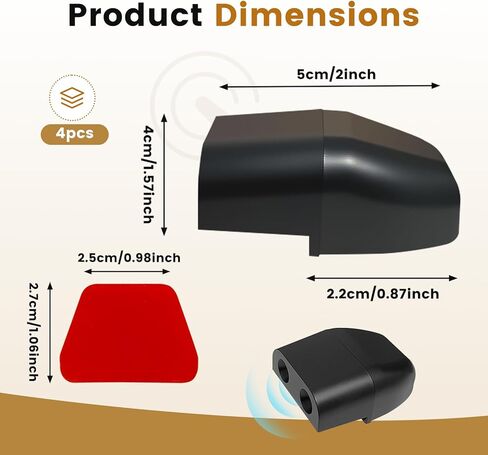 4 قطع من صفارات الغزلان للسيارة، صفارات السيارات لحفظ صفارات الغزلان لتجنب الاصطدامات، أجهزة تحذير الغزلان في السيارة، مستشعر القرن، ملحقات السيارة لتنبيه الحيوانات العالمية in Kuwait