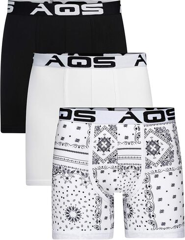 AQS Men's Bandana Print Brief 3-Pack (White, XL) in Saudi Arabia