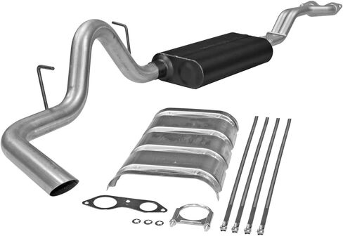 طقم عادم Flowmaster 17166 Force II Cat-Back 3 بوصة من الفولاذ الألومنيوم متوافق مع 1996-1999 Chevy Tahoe وGMC Yukon 5.7L 4 أبواب in Kuwait