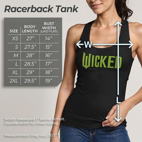 قميص بدون أكمام يحمل شعار Racerback الرسمي من Junior's Wicked in Kuwait