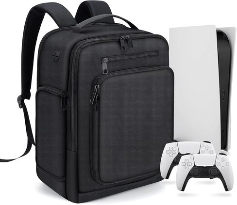 Playstation5 Backpack, Protective Carrying Case Compatible with PS5 Console, Base, 15.6"Laptop, Headset, PS5 Controller, More Game Discs, and Gaming Accessories (Bag Only) in Saudi Arabia