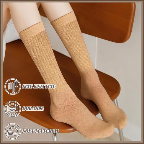 3 Pairs Slouch Scrunch Socks for Women, Women's Leg Warmers Heavy Soft Extra Long Socks in Saudi Arabia