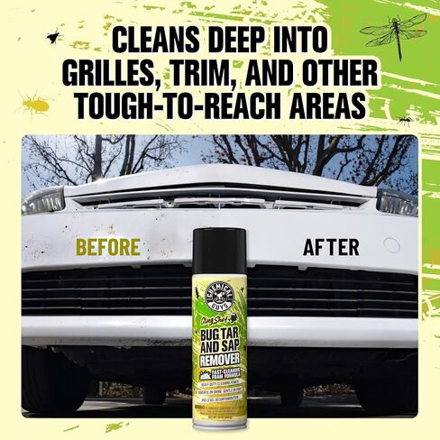 Chemical Guys Bug, Sap & Tar Remover, Fast Acting Pre Wash Cleaner for Cars, Trucks & SUVs, Removes Stuck On Residue, Road Film, Bug Splatter, Tree Sap, Grime, Spray, 2 Pack - 15 Fl Oz Each in Kuwait