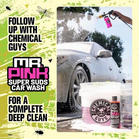 Chemical Guys Bug, Sap & Tar Remover, Fast Acting Pre Wash Cleaner for Cars, Trucks & SUVs, Removes Stuck On Residue, Road Film, Bug Splatter, Tree Sap, Grime, Spray, 2 Pack - 15 Fl Oz Each in Kuwait