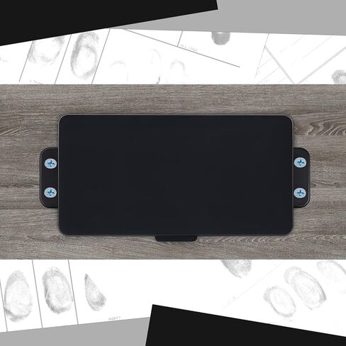 1 Pcs Fingerprint Ink Pads Rectangle Thumbprint Ink Pads Large Black Stamp for Home Office Notary Supplies Identification Notary Security ID Fingerprint Cards Law Enforcement Kit in Saudi Arabia