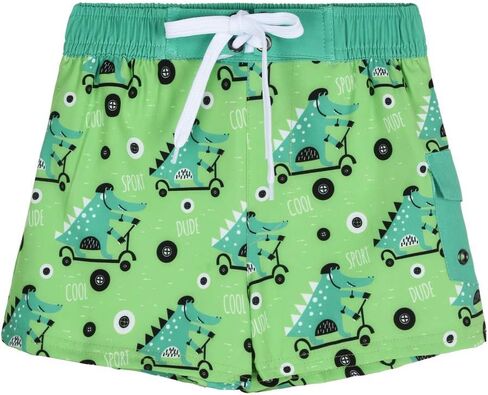 Boys Swim Trunks Tropical Hawaii Banana Pattern Beach Trunks for Boys with Pocket in Saudi Arabia