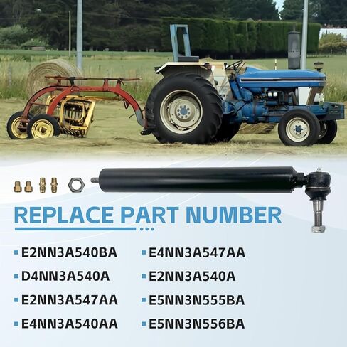 E2NN3A540BA أسطوانة توجيه كهربائية مناسبة لجرار Ford/New Holland 2000 3000 3600 4000 4600 Series، قضيب 1/2 بوصة، خيط 7/16 بوصة، D4NN3A540A، E2NN3A547AA، E4NN3A540AA، E4NN3A547AA in Kuwait