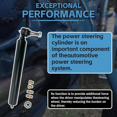 E2NN3A540BA أسطوانة توجيه كهربائية مناسبة لجرار Ford/New Holland 2000 3000 3600 4000 4600 Series، قضيب 1/2 بوصة، خيط 7/16 بوصة، D4NN3A540A، E2NN3A547AA، E4NN3A540AA، E4NN3A547AA in Kuwait