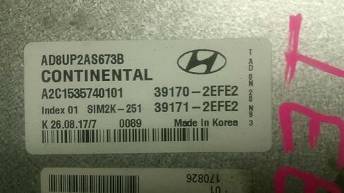 وحدة التحكم ECM للمحرك تناسب 17-19 متوافقة مع Hyundai Elantra 39171-2EFE2 391712EFE2 in Kuwait