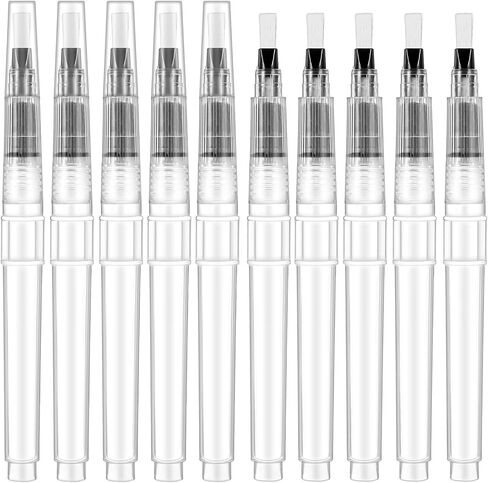 10Pcs Pencil Style Envelope Moistener with Nylon Brush Head Mailing for Letter Sealer Envelope & Stamp Moisteners for Mailing Letters Office Classroom, White in Saudi Arabia