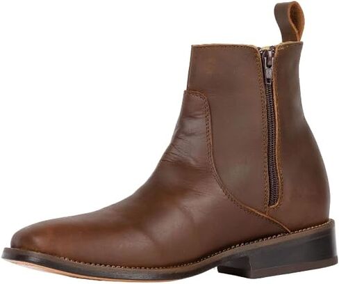 Scorpion Cowboy Boots for Men Western Square Toe Ankle Chelsea Boots in Saudi Arabia