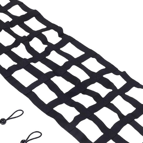 Asixxsix Tailgate Net, Adjustable Heavy Duty Cargo Net, Rectangular Hole Pattern with Sun Proof Polyester for Full Size Pickup Trucks in Saudi Arabia