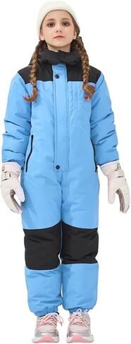 Snow Suit for Kids Boys Girls One Piece Waterproof Windproof Winter Outdoor Insulated Overalls Snowboarding Ski Suits in Saudi Arabia