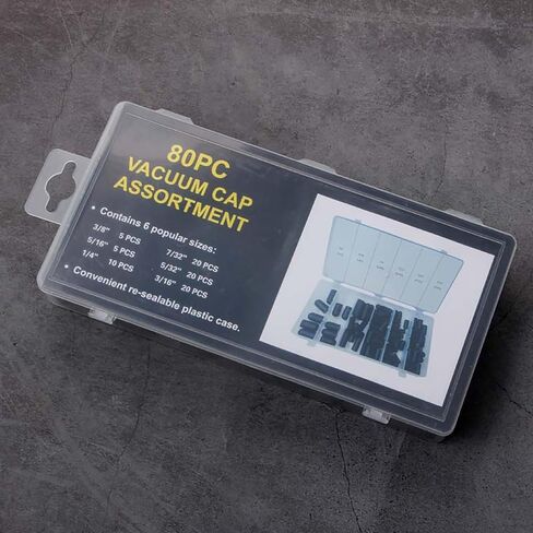 80Pcs Silicone Hose Cap Vacuum Cap Block Off Assortment Kit for Carburetor in Saudi Arabia