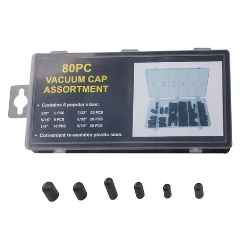 80Pcs Silicone Hose Cap Vacuum Cap Block Off Assortment Kit for Carburetor in Saudi Arabia