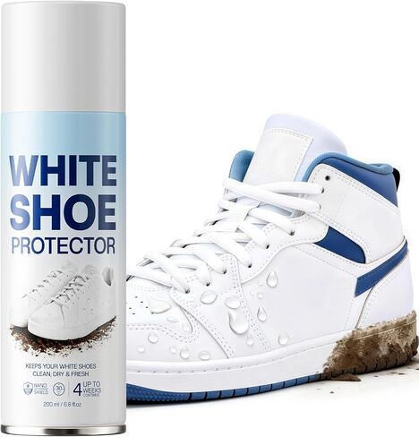 رذاذ واقي الحذاء الأبيض: حماية مقاومة للماء وطارد للبقع للأحذية البيضاء، والأحذية الرياضية، والجلود، والقماش، ودرع غير مرئي للارتداء اليومي، 6.8 أونصة in Kuwait