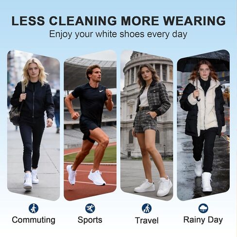 رذاذ واقي الحذاء الأبيض: حماية مقاومة للماء وطارد للبقع للأحذية البيضاء، والأحذية الرياضية، والجلود، والقماش، ودرع غير مرئي للارتداء اليومي، 6.8 أونصة in Kuwait