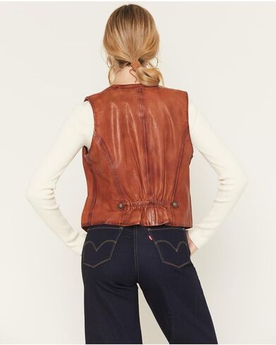 سترة Scully Western للسيدات من الجلد 5 Snap Cognac Soft Lamb F0_L1203 in Saudi Arabia