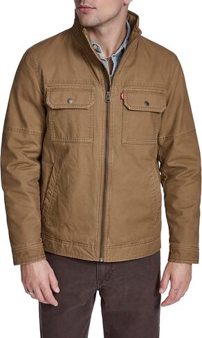 Levi's mens Washed Cotton Two Pocket Military Jacket (Standard and Big & Tall) in Saudi Arabia