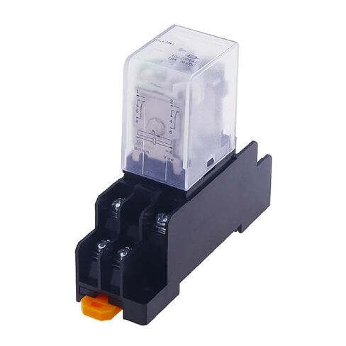 مرحل طاقة 10 أمبير 8 سنون DPDT مع قاعدة مقبس، تيار مستمر 6 فولت - 380 فولت، LY2NJ HH62P HHC68A-2Z JQX-13F متوافق، معتمد من CE (220 فولت تيار متردد) in Kuwait