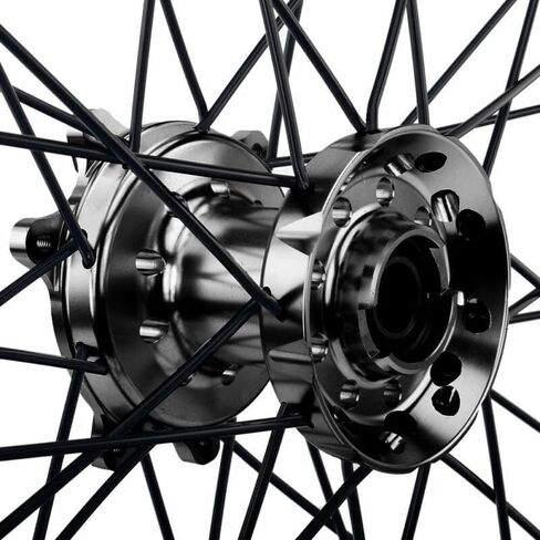 TOFR 21 "/19" مجموعة عجلات CNC لهوندا CR125R CR250R CRF250R CRF450R 04-13 محور أسود بحافة حمراء in Kuwait