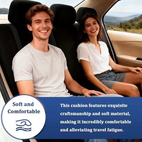 Car Seat Covers, Full Set Split Non-Slip Vehicle Front & Rear Seat Protector, Durable Comfortable Automotive Interior Chair Protective Cover, Universal for SUV Automobile Truck (Black) in Saudi Arabia