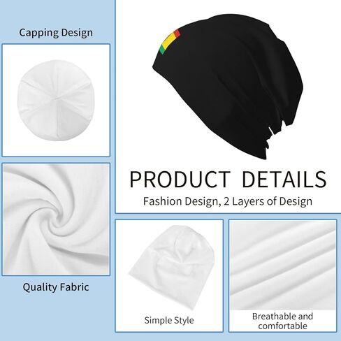 Flag of The Jatibonicu Taino Tribal Nation Beanie Hat for Women Men Warm Skull Caps Slouchy Knit Beanie Hat Black in Saudi Arabia