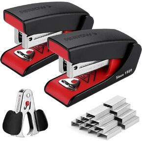 Arrow Mini Stapler with Staples, 16 Sheets Capacity, 2-Pack Small Stapler with Staple Remover and 2000 Count 26/6 Staples for Daily Office Use, School Tasks and Home Organization in Kuwait