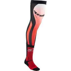 جوارب Alpinestars لدعم الركبة، مقاس L/XL، أحمر ساطع/أبيض in Kuwait