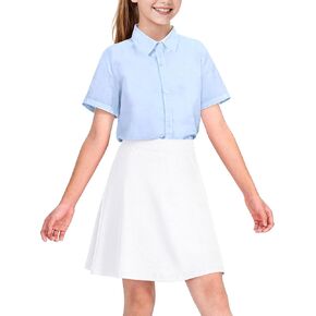 KEREDA Girls Uniform Skirts with Undershorts Casual High Waist Stretchy A-Line Skirts Soft Skorts Fashion Clothes in Kuwait