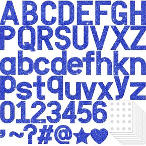 295 قطعة من لوحة الإعلانات اللامعة من Vuzvuv، ديكور للفصل الدراسي 4 بوصة مع نقاط لاصقة، مجسمات أبجدية لعرض المدرسة (أسود) in Kuwait