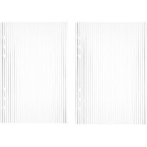 Garneck 2pcs Clear a5 Acrylic Binder Notebook Cover: 6-Ring Planner Shell Transparent Loose Leaf Binder Detachable Journal Protector for DIY Diary & Travel Inserts Home Office School Use in Saudi Arabia