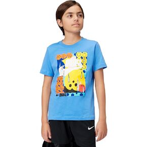 Nike Big Kids' Sportswear Club Futura Hoops Smiley T-Shirt in Saudi Arabia
