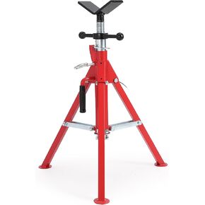 V-Head Pipe Jack Stand, 28-52in Adjustable Heavy Duty Steel for Cutting in Kuwait