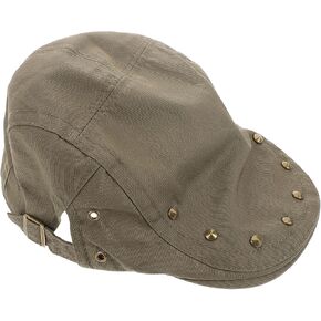 Ciieeo Women’s Newsboy Cap Retro Studded 1920s Driver Hat Breathable Sunshade Flat Beret in Army Green for Spring Summer Casual Wear in Kuwait