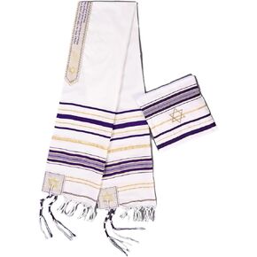 tallit lady Purple prayer shawl Christian woman jewish cloth scarf (72 * 22inchi) in Kuwait