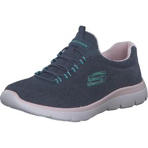 Skechers Sport Women's Women's Summits Fun Flare Sneaker, GYMT=Gray Multi, 6.5 in Saudi Arabia