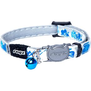 ROGZ CB09-K طوق القطط العاكس المتوهج في الظلام مع مشبك منفصل وجرس قابل للإزالة، قابل للتعديل بالكامل ليناسب معظم السلالات، تصميم الفراشة الوردية in Kuwait