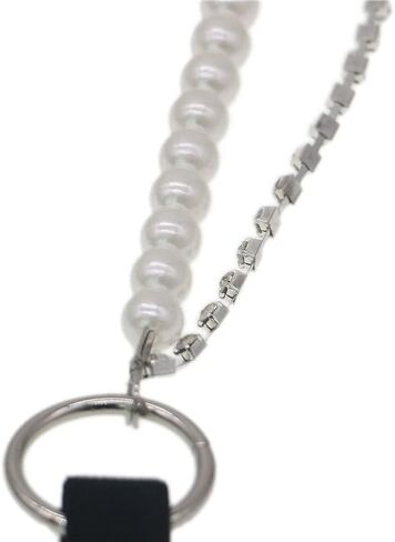 Pearl Belt Clothes Suspender Bow Tie Connection Accessories Gift in Saudi Arabia