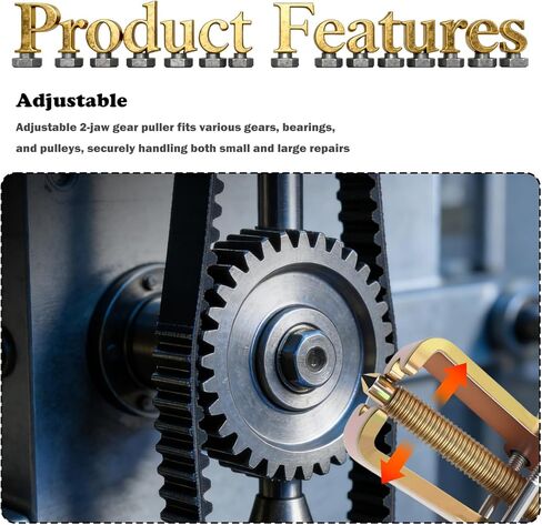 أداة سحب تروس صغيرة بفكين 4 بوصات قابلة للتعديل، أداة سحب بكرة عالية القوة لتفكيك التروس والمحامل، أداة سحب فكية احترافية منفصلة لرفع أدوات السيارات in Kuwait