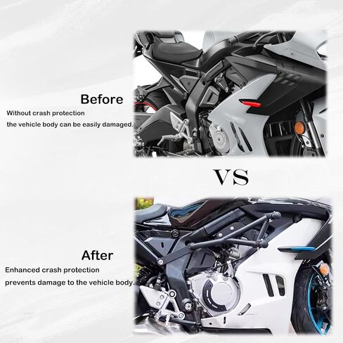 واقي المحرك لقضبان التصادم على الطرق السريعة لـ CFMOTO 675SR/675SR-R/675SS/675NK 2024/2025 واقي محرك الدراجة النارية وشريط الحماية من التصادم، طقم منزلق الإطار للحماية ضد الانزلاق والسقوط in Kuwait