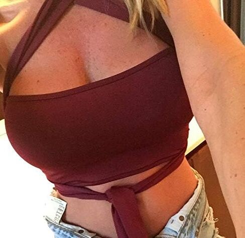 KAKALOT ملابس علوية نسائية مثيرة متقاطعة ذات أشرطة متقاطعة مقصوصة ونشط... in Kuwait