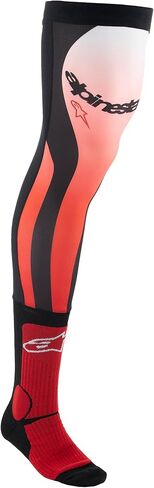 جوارب Alpinestars لدعم الركبة، مقاس L/XL، أحمر ساطع/أبيض in Kuwait