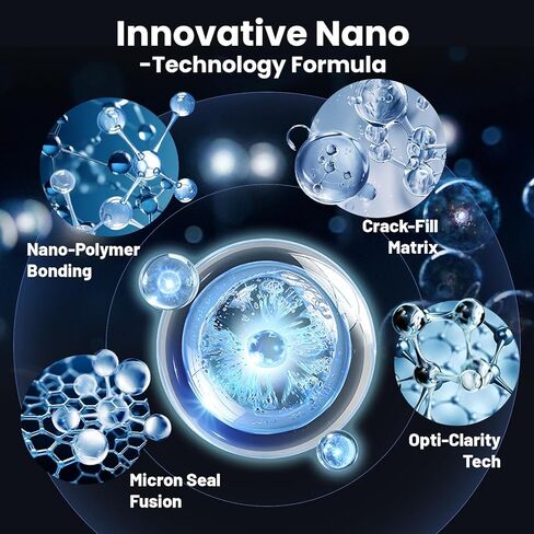 Windshield Chip Repair Kit, 2026 New Upgrade Car Windshield Crack Repair Kit,DIY Quick Resin Glass Repair Liquid Kit for Chips & Cracks, Long-Lasting for All Crack Types- 2 Bottles in Kuwait