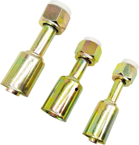6Pcs Air Conditioning #6#8#10 AC Fitting Set for Standard Hose, Female Oring Beadlock Straight (180 Degree) in Saudi Arabia