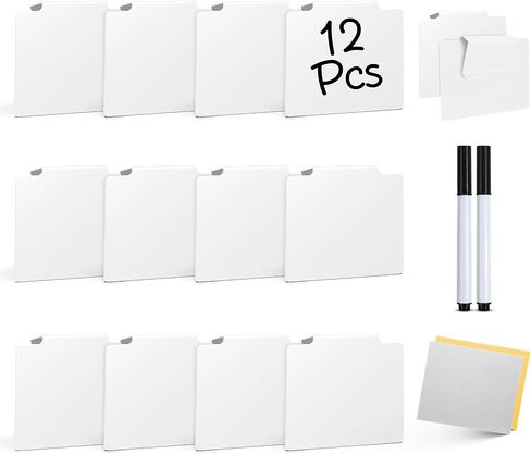 12 Pcs Basket Labels Clip on for Pantry Organization and Storage bin Labels with 2 Markers and 2 Wipe Cloths Reusable Chalk Basket Labels - Black Bin Labels Clip on Chalkboard Basket Tags in Kuwait