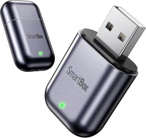 Burnt Sugar Wireless Carplay Adapter for iPhone 2025 Upgrade, Ultra-Mini USB Design for Apple Car Play Dongle Convert Wired to Wireless, Stable Connect Plug & Play for iOS 10+ & Cars from 2016+ (Gray) in Kuwait