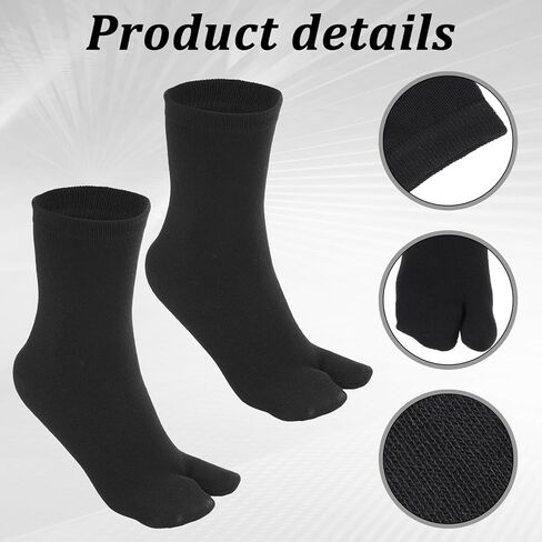 4 Pairs Flip Flop Socks, Tabi Socks Tabi Split Toe Socks for Men Women Low-Cut Stretch Comfort Crew Socks in Saudi Arabia