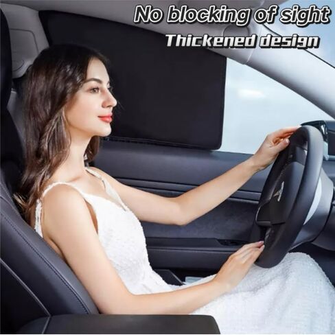 مظلة شمسية لنافذة السيارة لسيارة Honda Pilot 2023-2025 ستائر خصوصية مدمجة 100% كتلة ضوء للرضاعة الطبيعية وتغيير الملابس وما إلى ذلك، نوافذ أمامية in Kuwait