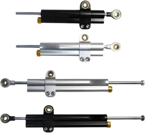 Steering Damper Suspension 260 365MM Compatible With Ohlins YZF R3 YZF R6 TDR 250 CS3C CS5 SR1 SR125 XJR1300 MT07 MTO9 ZX6R(BLACK-260MM) in Saudi Arabia